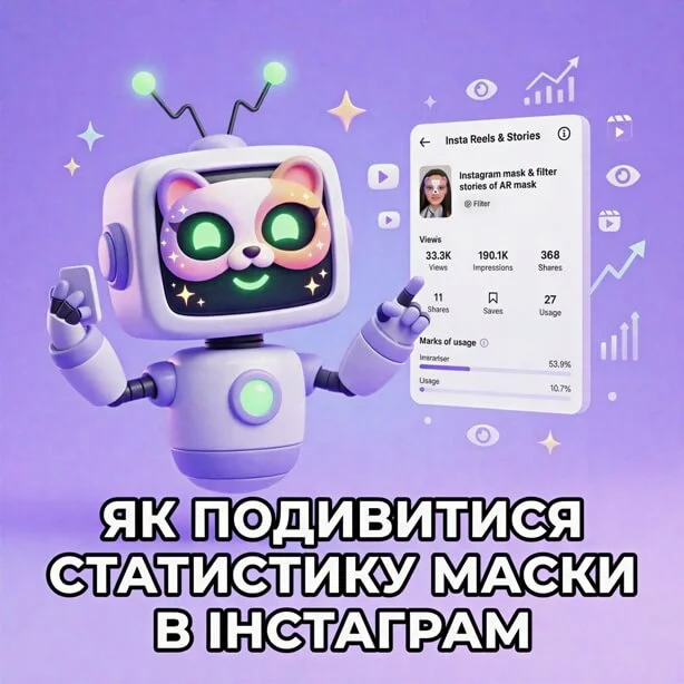Статистика маски в Instagram
