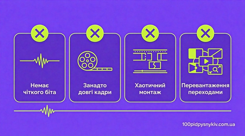 Типові помилки при створенні відео під ритм музики в ТікТок
