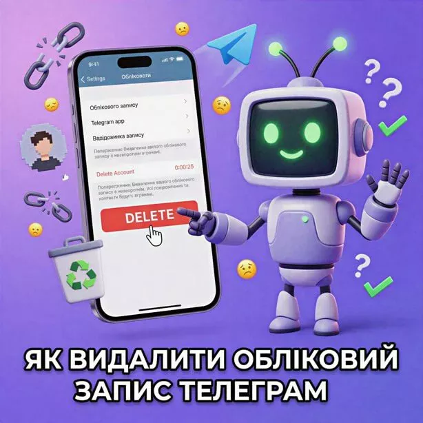 Как удалить аккаунт Telegram