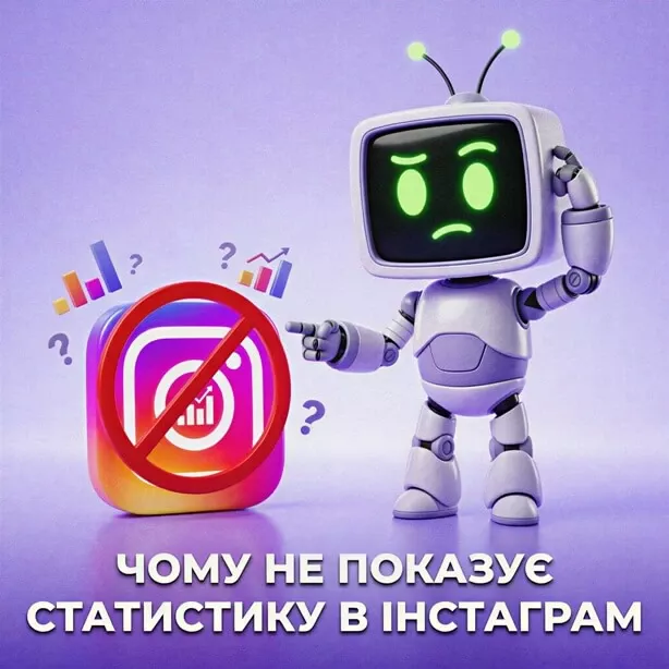 Чому не показує статистику в Інстаграм