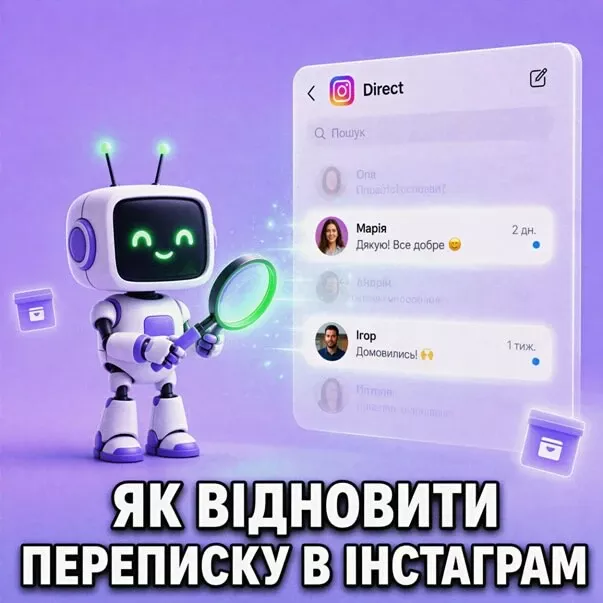 Як відновити переписку в Instagram