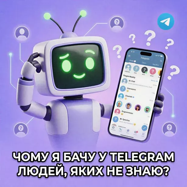 Чому я бачу у Telegram людей, яких не знаю