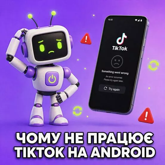 TikTok не працює на Android