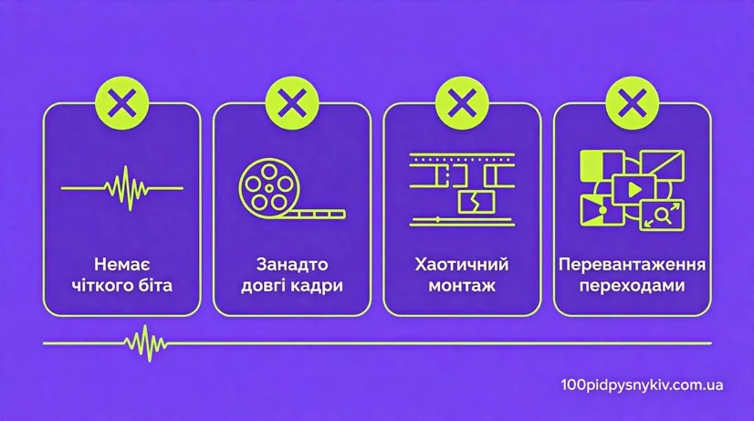 Типичные ошибки при создании видео под ритм музыки в Тик Ток