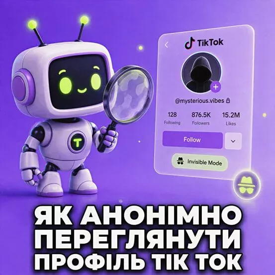 Анонимный просмотр профиля TikTok